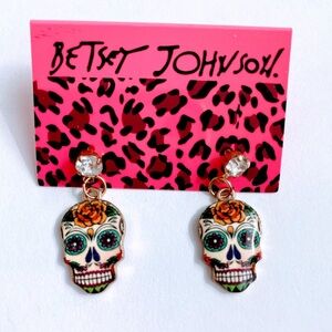 Betsey Johnson Skull Earrings